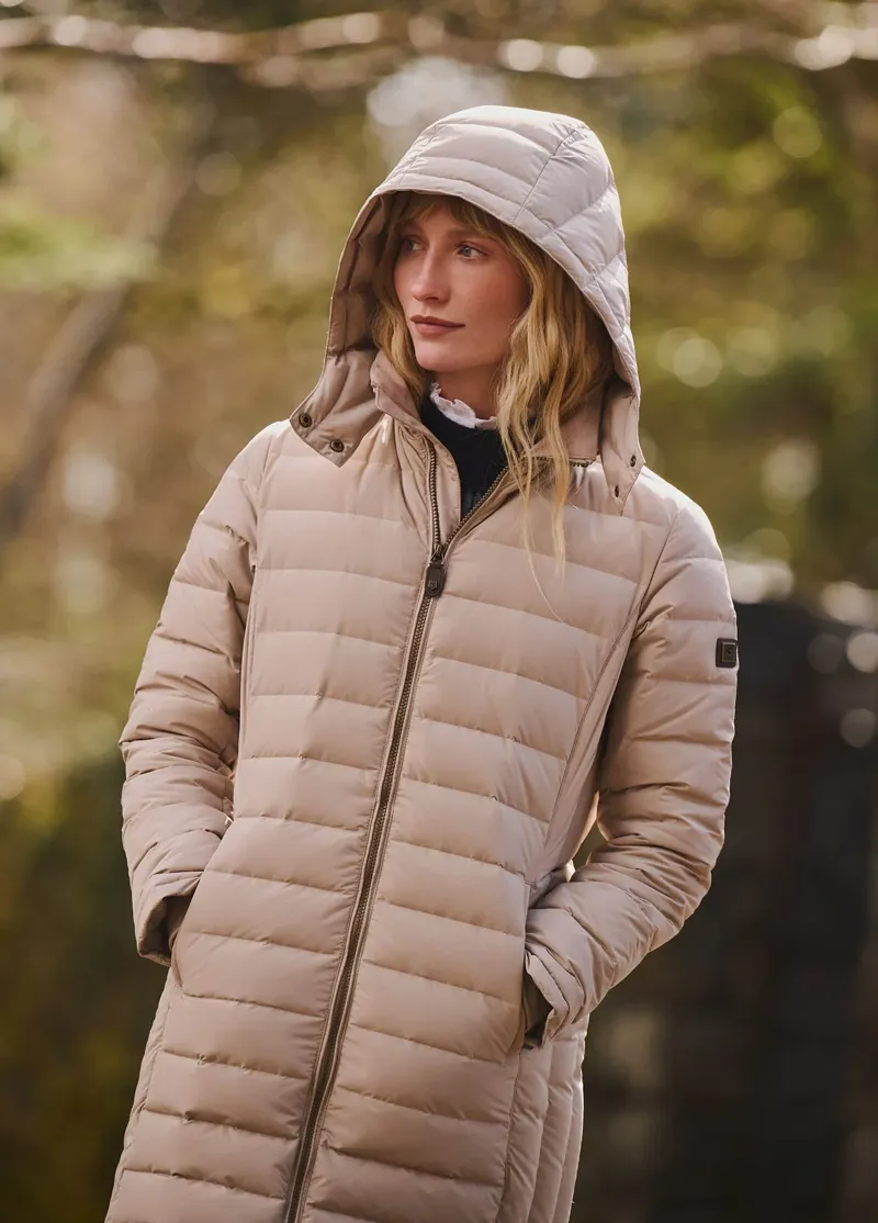 Dubarry Ballybrophy Quilted Jacket in Oat-4