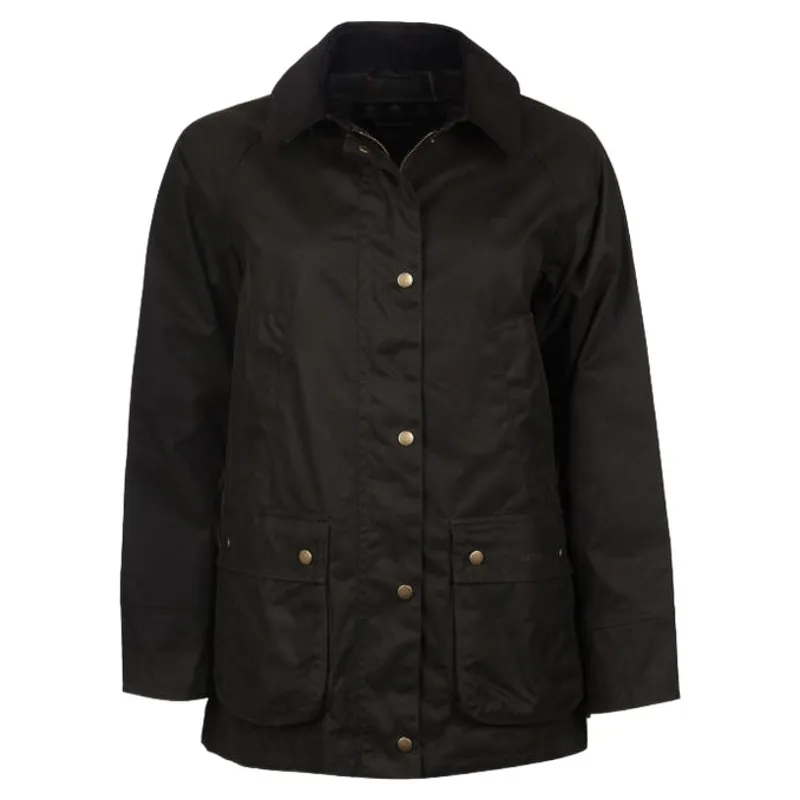 Barbour Acorn Ladies Wax Jacket in Olive