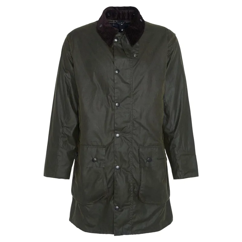 Barbour Border Waxed Jacket Archive Olive