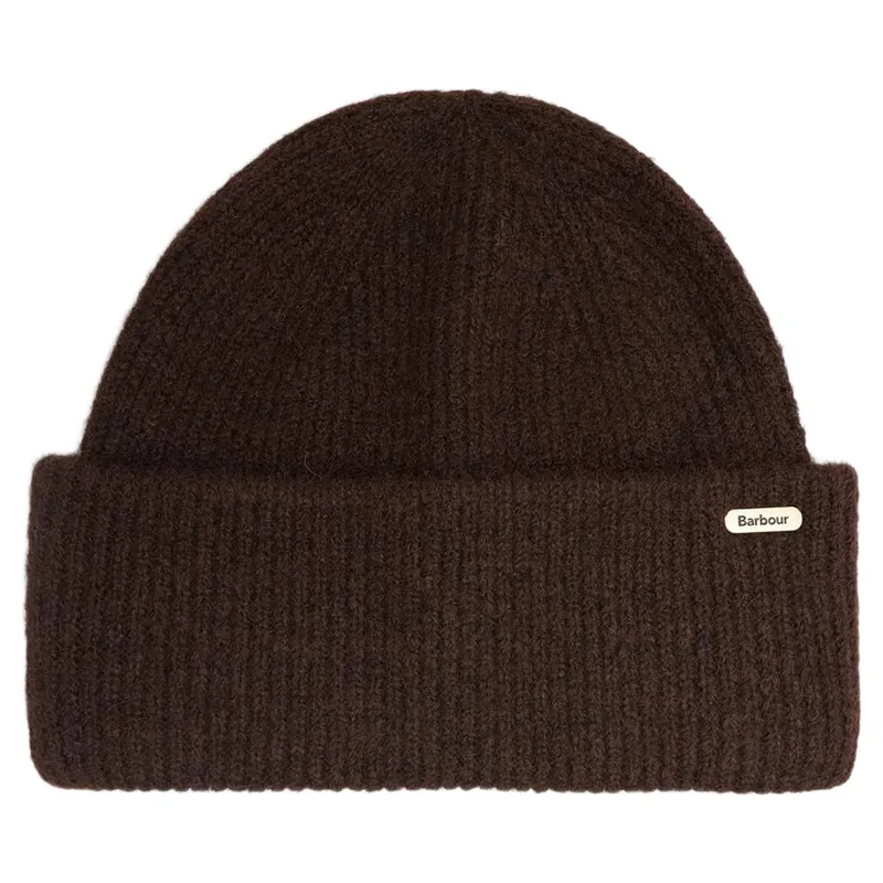 Barbour Enid Knitted Beanie Hat in Rustic