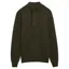 Barbour Essential Patch Half Zip Knitted Jumper in Seaweed