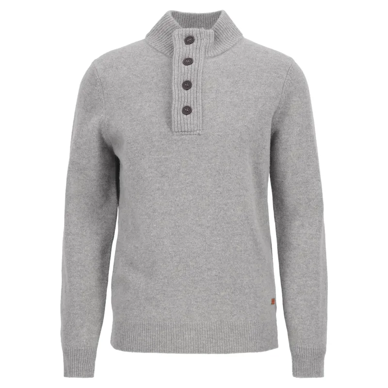 Barbour Essential Patch Half Zip Knitted Jumper in Stone