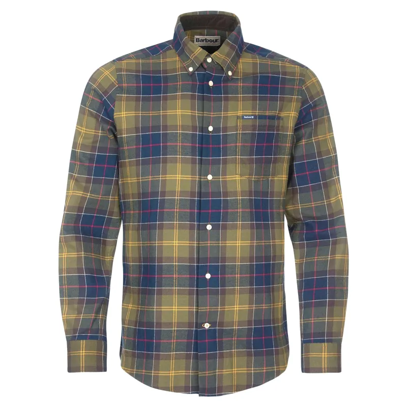 Barbour Fortrose Tailored Long-Sleeved Shirt in Classic Tartan