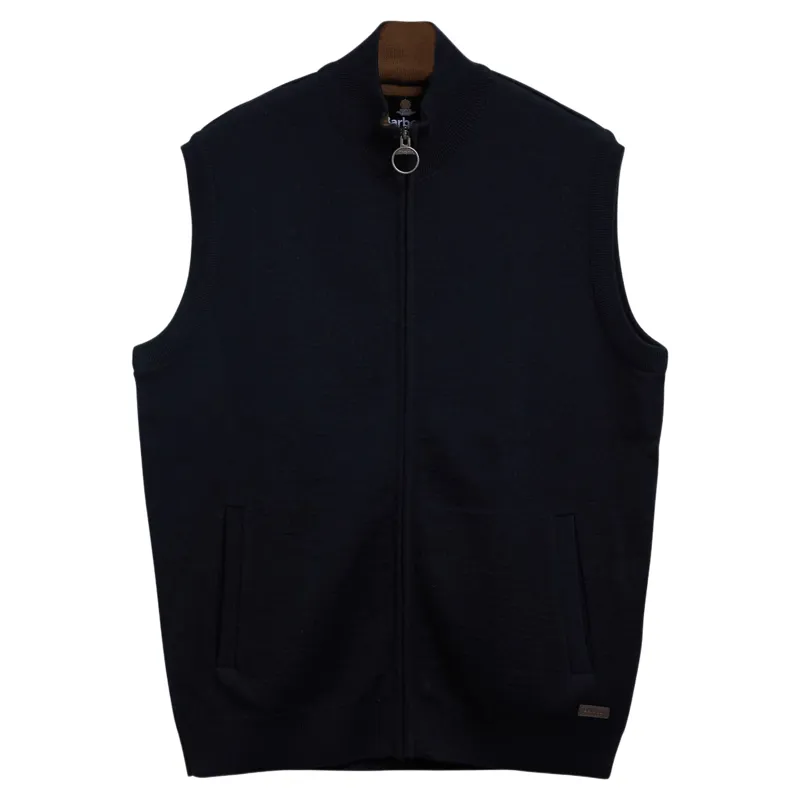 Barbour Marcus Knitted Gilet in Navy
