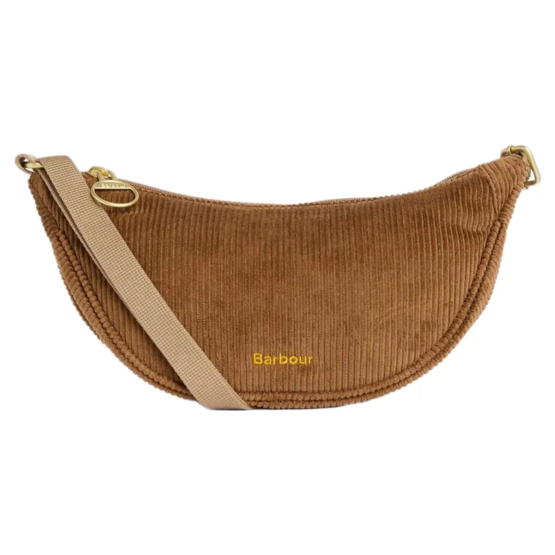 Barbour Mini Mia Cord Sling Bag in Brown