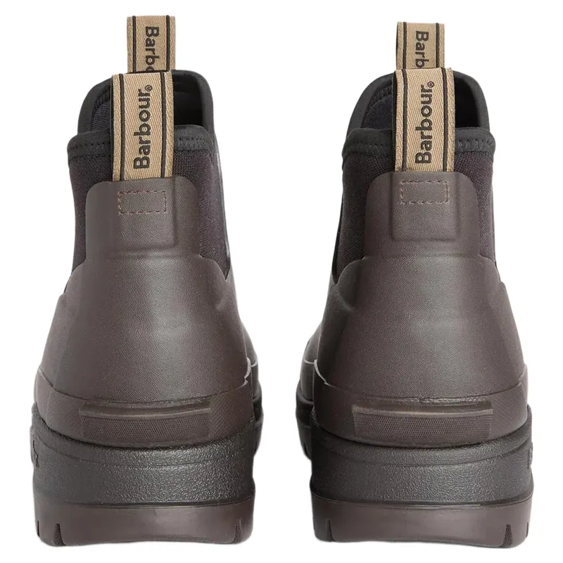 Barbour Ridge Ankle Welly in Dark Brown-2