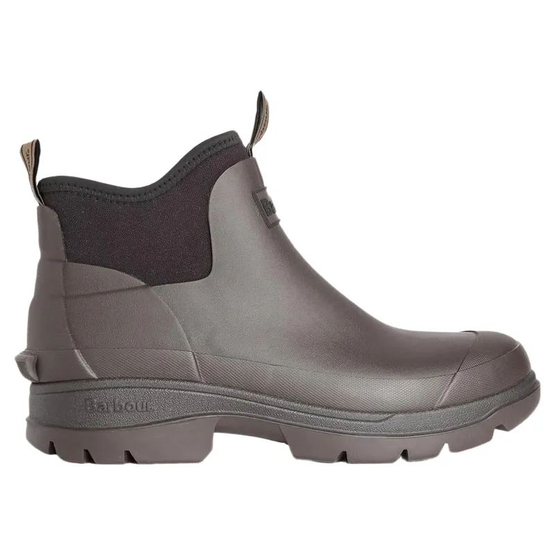 Barbour Ridge Ankle Welly in Dark Brown-1