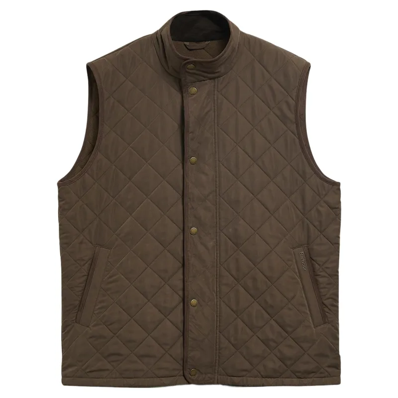 Barbour Rosley Polarquilt Gilet in Dark Olive