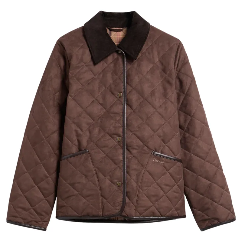 Barbour Sonya Quilted Jacket in Dk Brown/Muted
