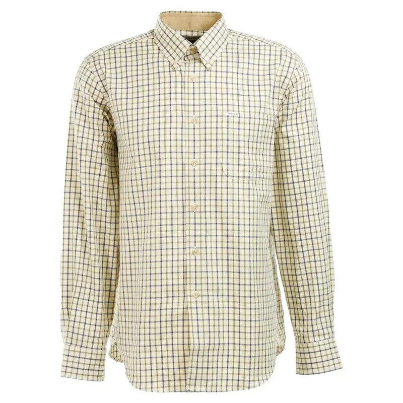 Barbour Sporting Tattersall Men's Regular Fit Shirt in Navy/Olive