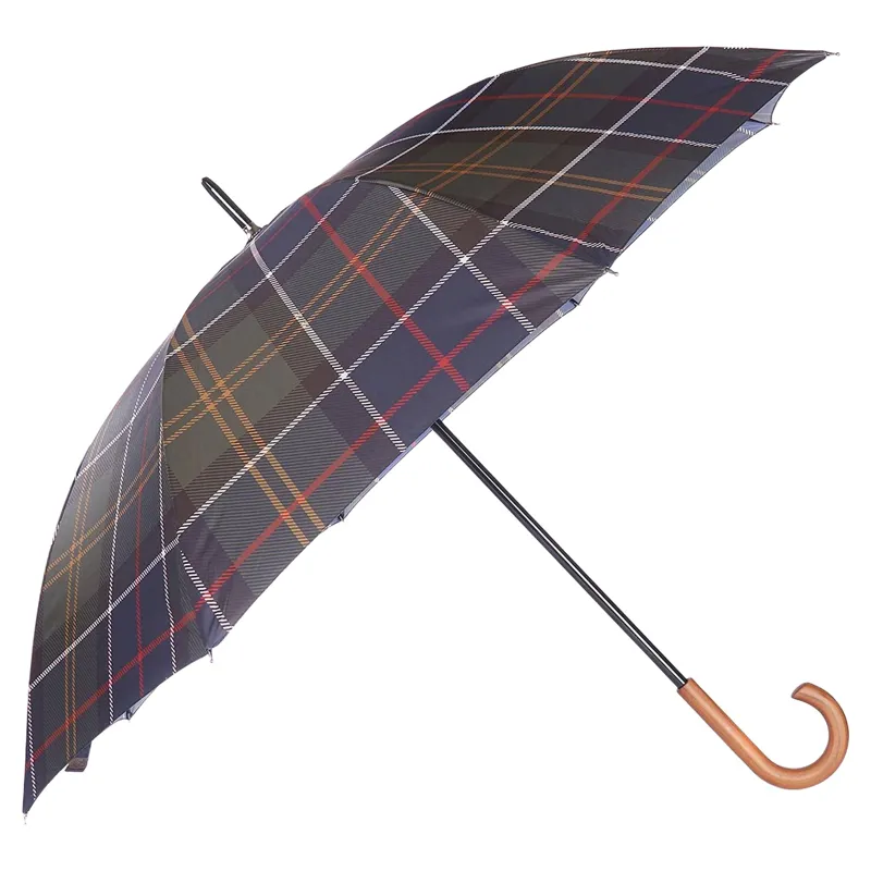 Barbour Tartan Full Length Umbrella in Classic Tartan