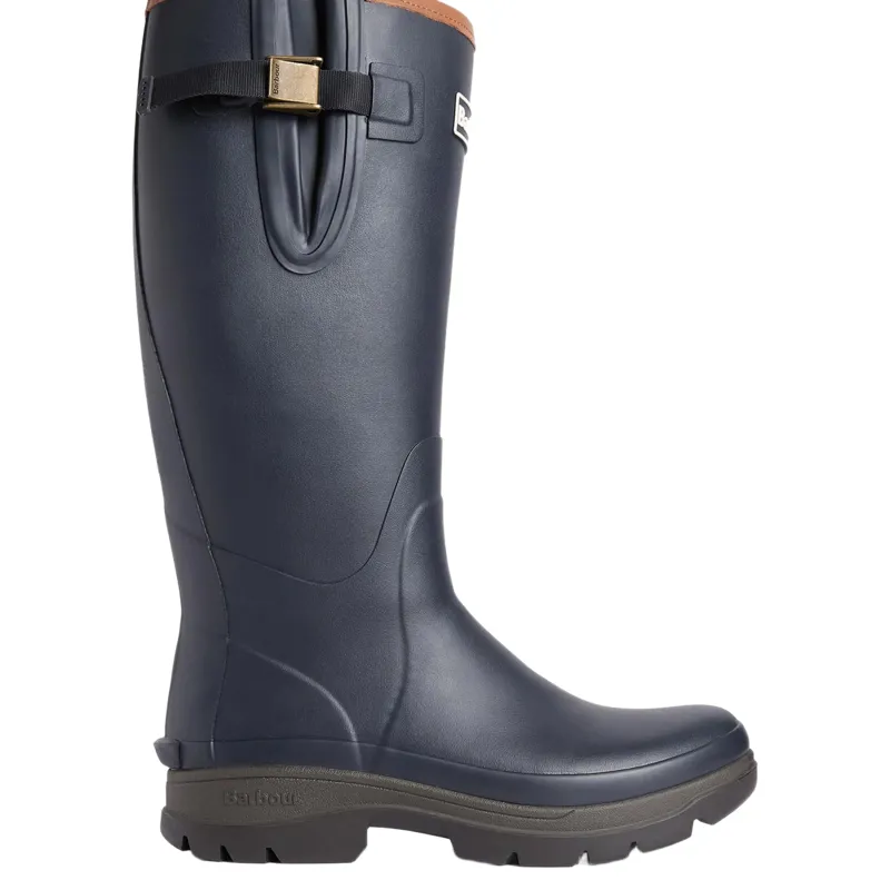 Barbour Tempest Tall Wellington Boots in Navy/Black
