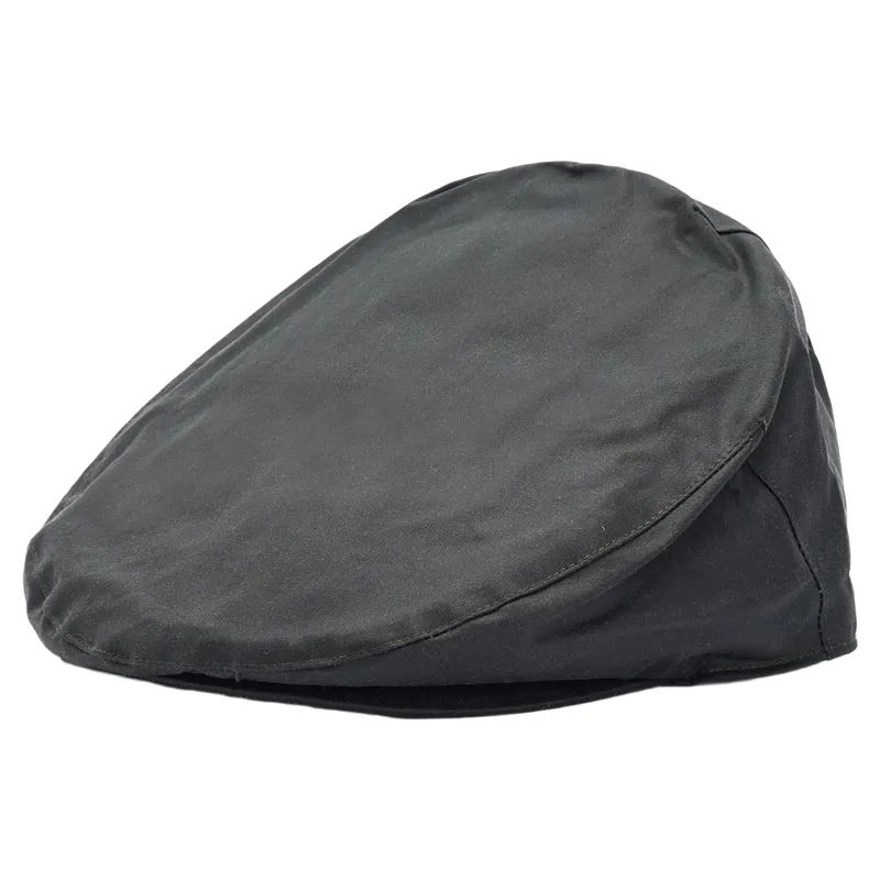 Barbour Wax Flat Cap in Sage