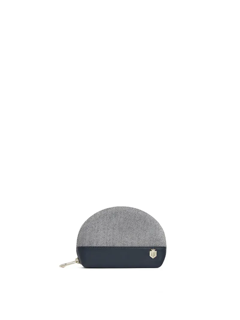 Fairfax and Favor Chiltern Coin Purse Denim Suede-1