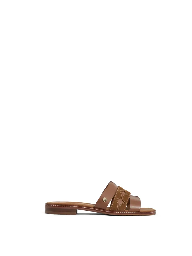 Fairfax and Favor Ohio Sandal Tan Suede-1