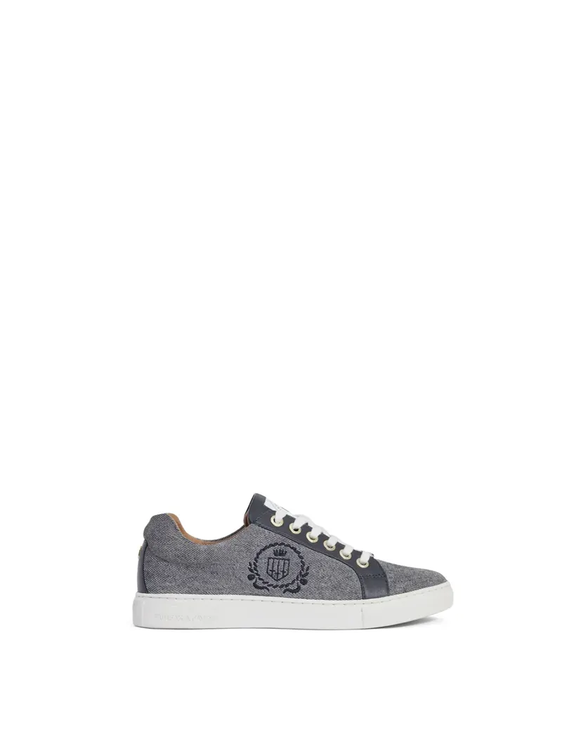 Fairfax and Favor Richmond Trainer Denim Suede-1