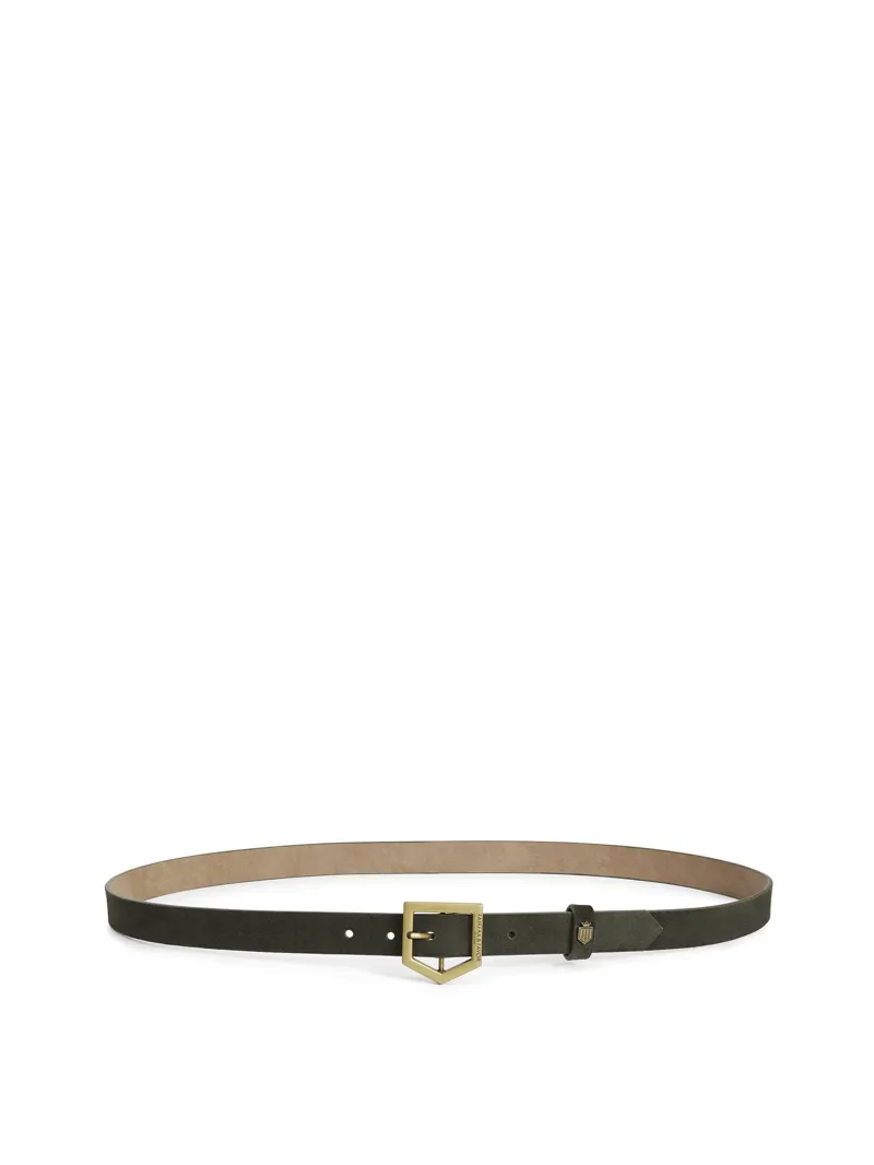 Fairfax and Favor Sennowe Belt Moss Green Suede-2