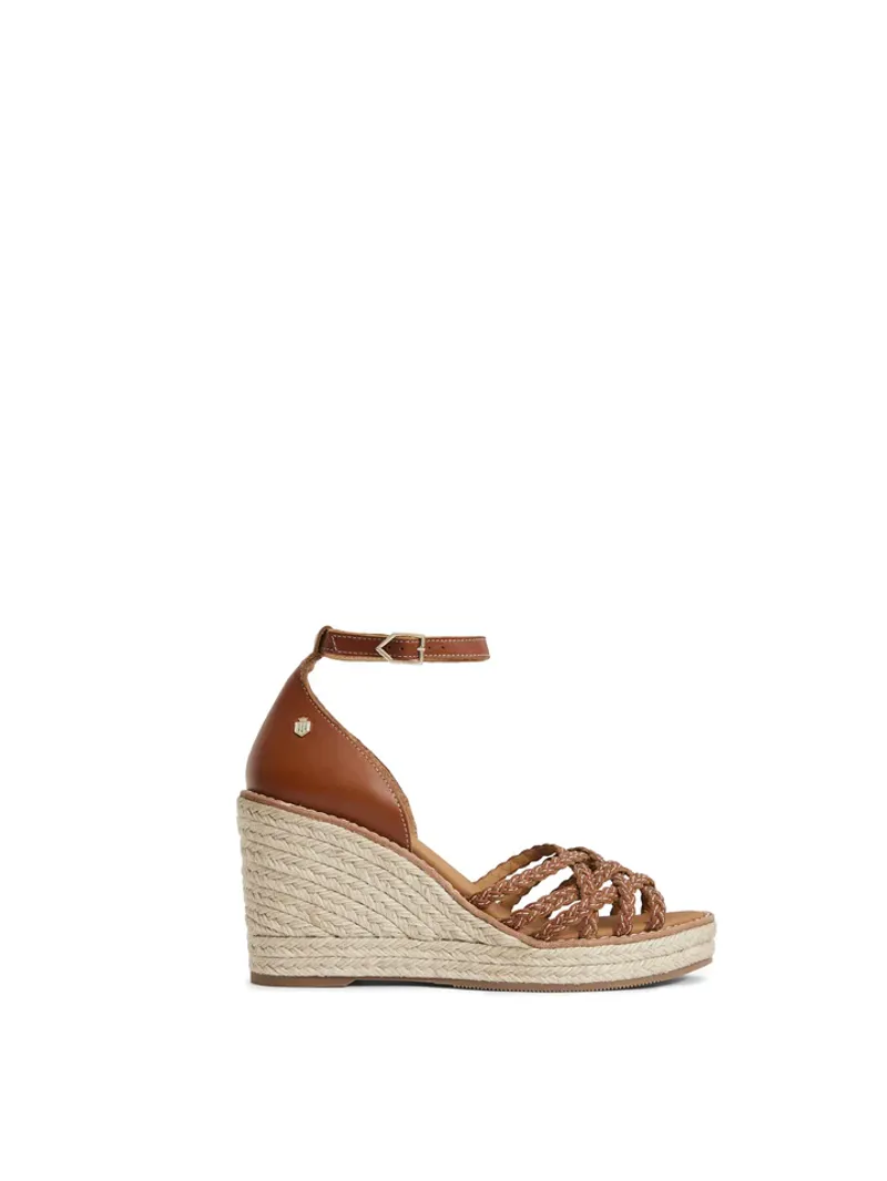 Fairfax and Favor Seville Wedge Tan Leather-1