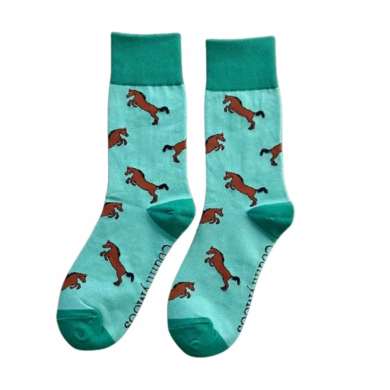 Country Moos Bay Horse Crew Socks UK3.5 - 6