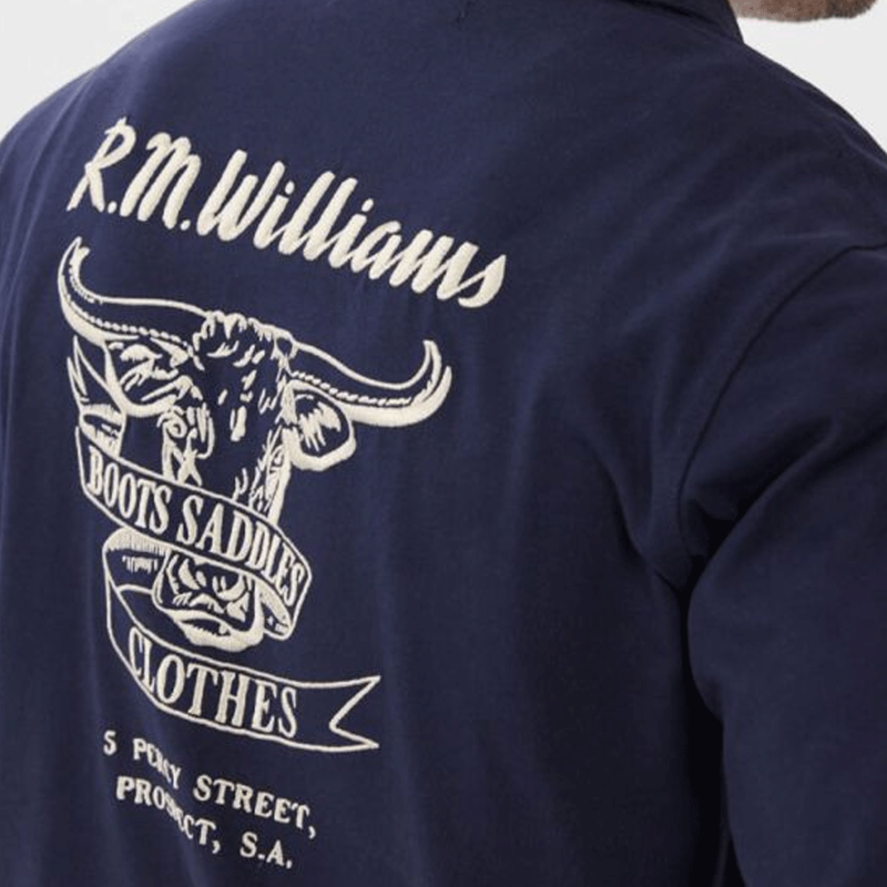 RM Williams Beaufort Rugby Navy-1