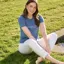 Beaumont and Bear Bolberry Women's T-Shirt in Vintage Blue
