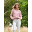 Beaumont and Bear Kingswear Unisex Quarter Zip Sweatshirt Dusty Pink