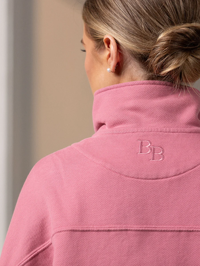 Beaumont and Bear Landscove Women's 1/4 Zip in Vintage Rhubarb-3