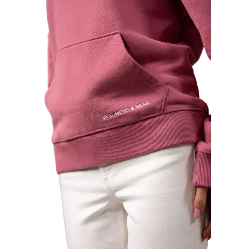 Beaumont and Bear Landscove Women's 1/4 Zip in Vintage Rhubarb-3