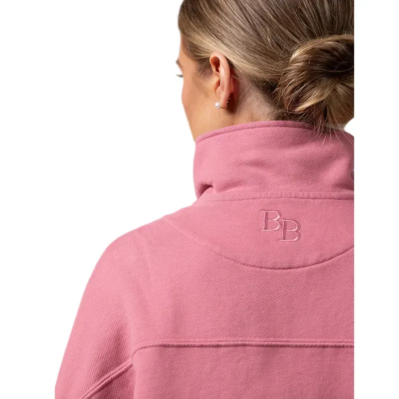 Beaumont and Bear Landscove Women's 1/4 Zip in Vintage Rhubarb-4
