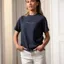 Beaumont and Bear Sidbury Women's T-Shirt in Washed Navy
