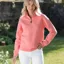 Beaumont and Bear Tuckenhay Unisex Quarter Zip Flamingo