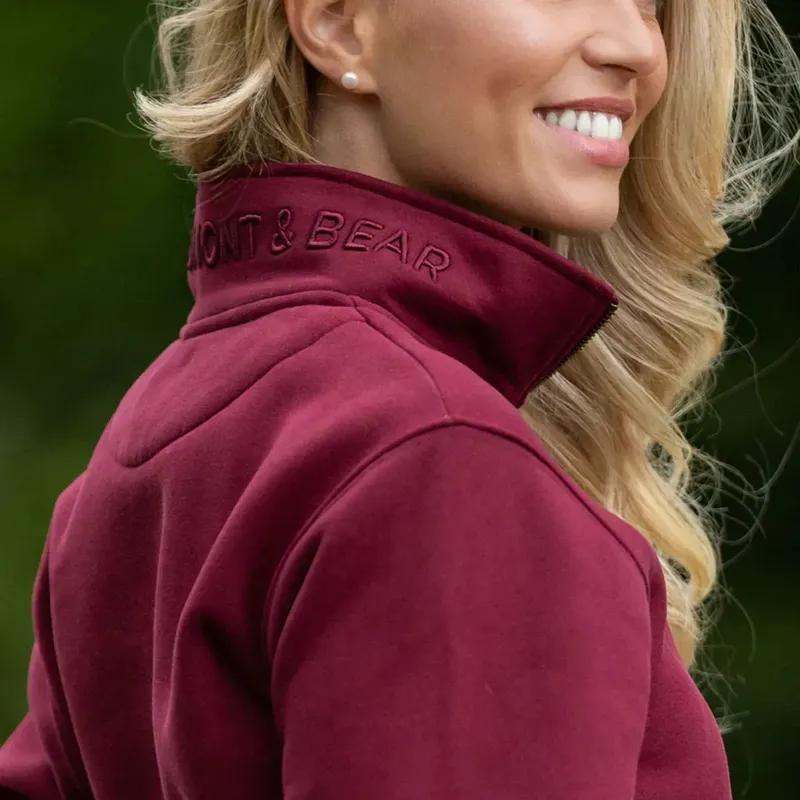 Beaumont and Bear Tuckenhay Unisex Quarter Zip Port-3