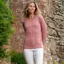 Beaumont and Bear Women's Collaton Cable Knitted Jumper Antique Rose