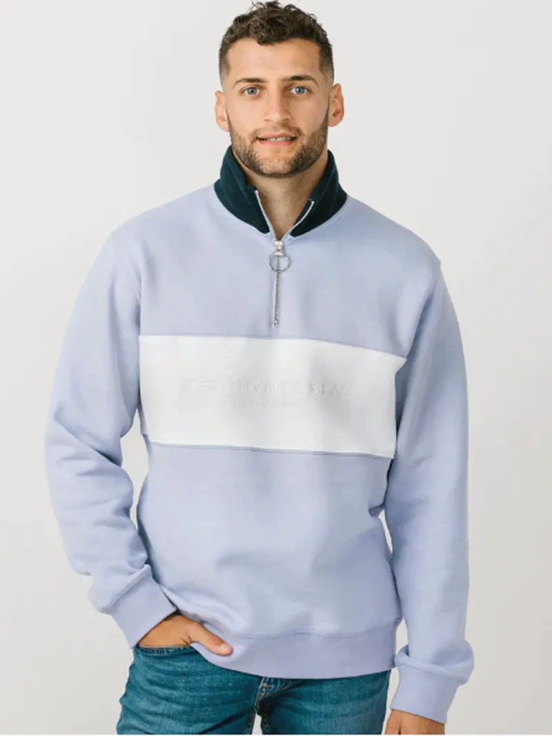 Beaumont and Bear Cliff Road Quarter Zip Lilac