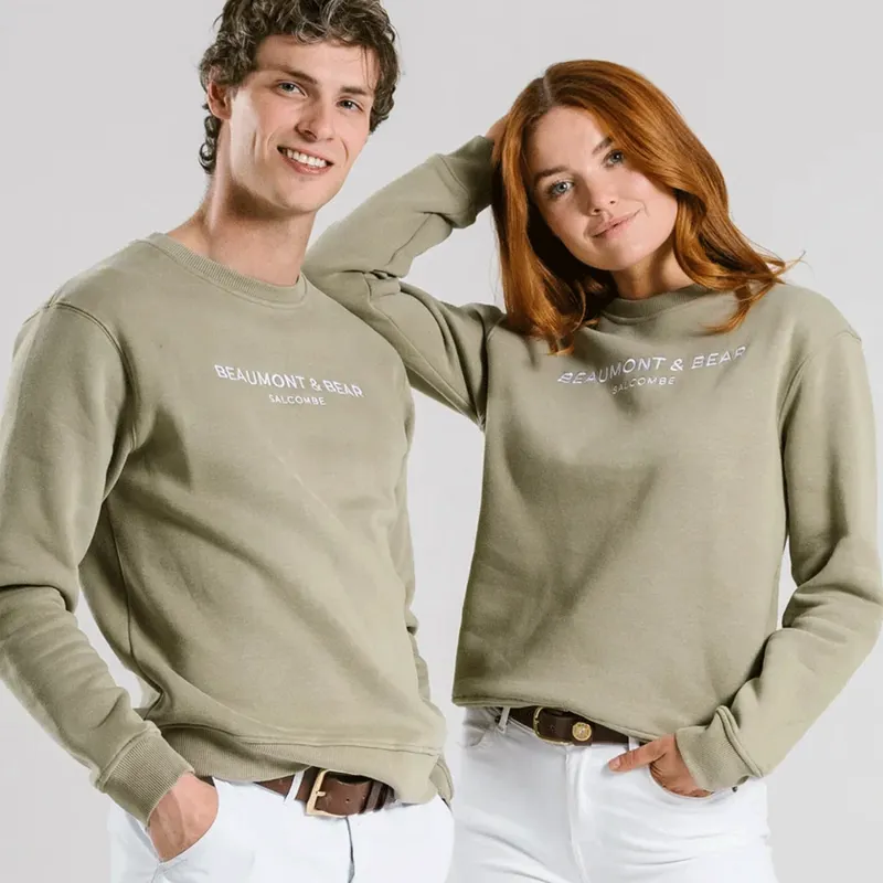Beaumont and Bear Woodleigh Unisex Sweatshirt Olive