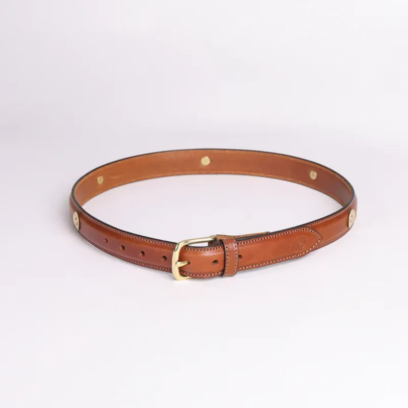 Hicks and Hides Stow Field Belt Multi Cognac