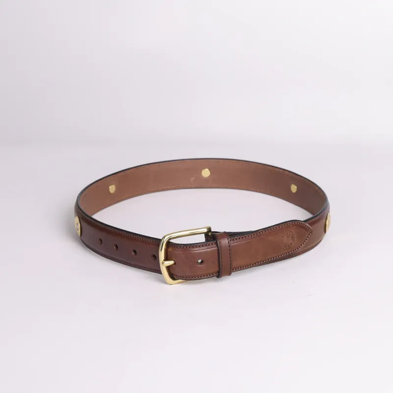Hicks and Hides Broadway Field Belt Brown-2