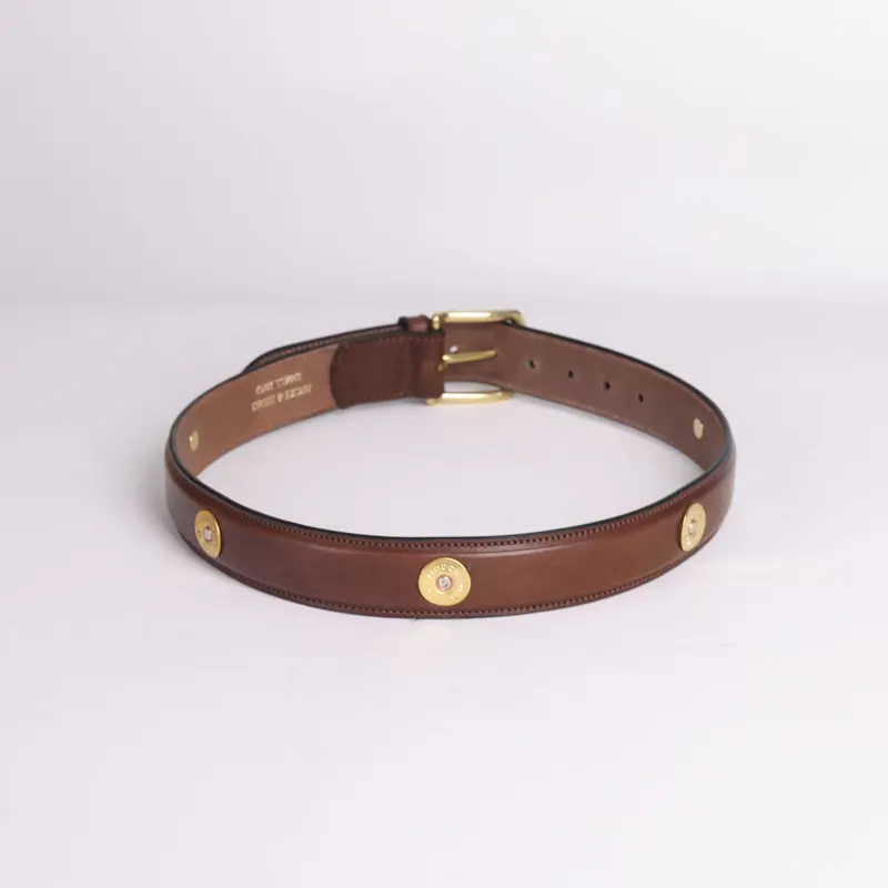 Hicks and Hides Broadway Field Belt Brown-3