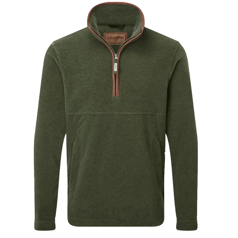 Schoffel Berkeley Fleece Quarter Zip Jumper Cedar Green