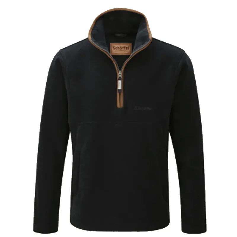 Schoffel Berkeley Fleece Quarter Zip Jumper Navy