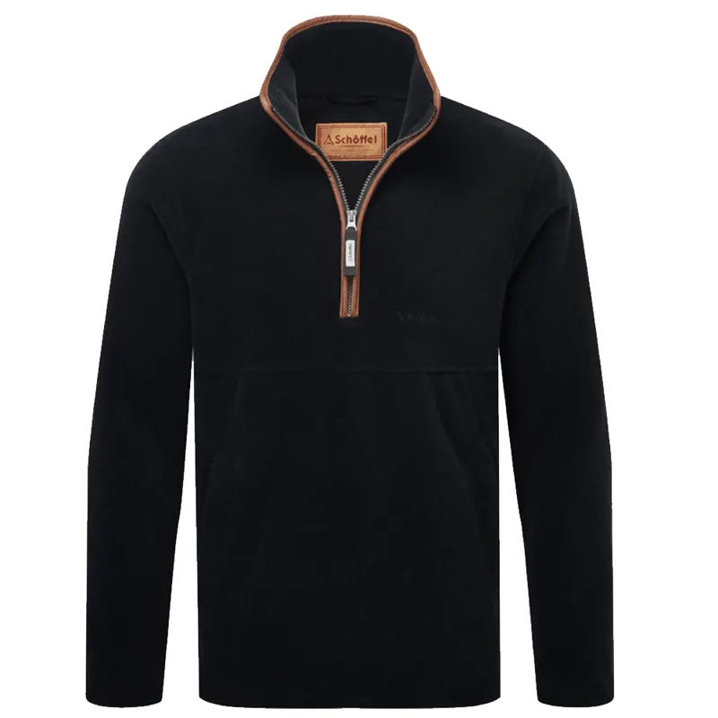 Schoffel Berkeley Fleece Quarter Zip Jumper Gunmetal