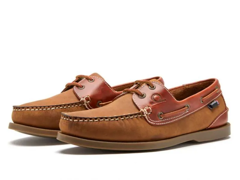 Chatham Bermuda II G2 - Men's Leather Boat Shoes Walnut/Seahorse-2
