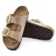 Birkenstock Arizona Big Buckle Nubuck Leather Sandal in Sandcastle