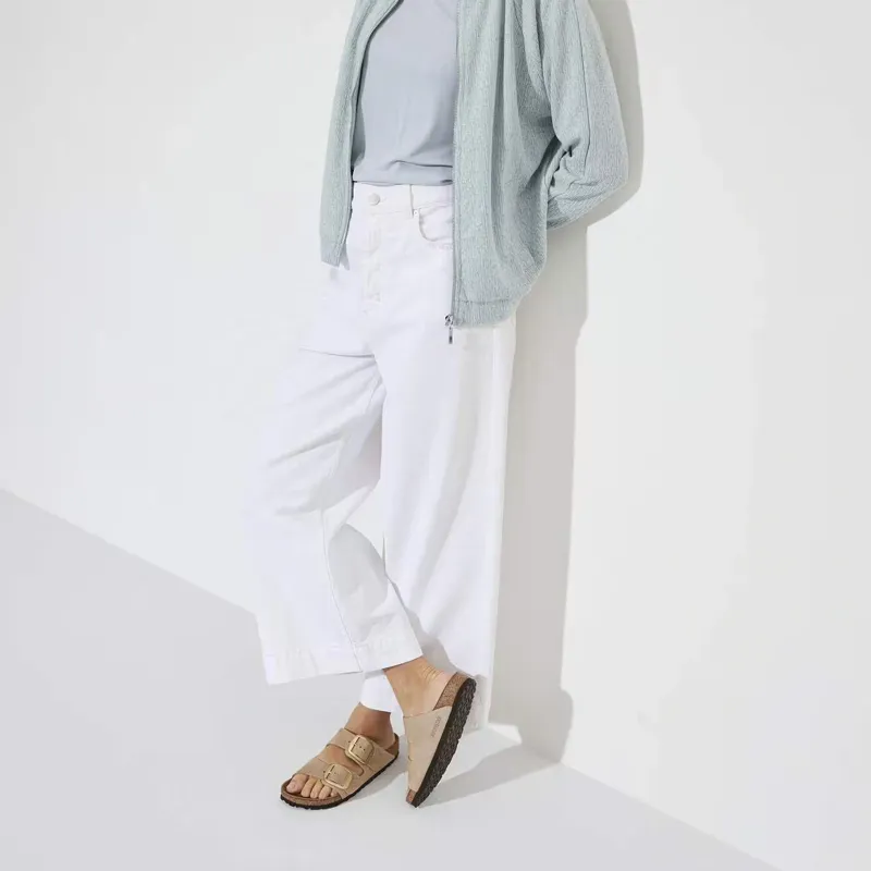 Birkenstock Arizona Big Buckle Nubuck Leather Sandal in Sandcastle-6