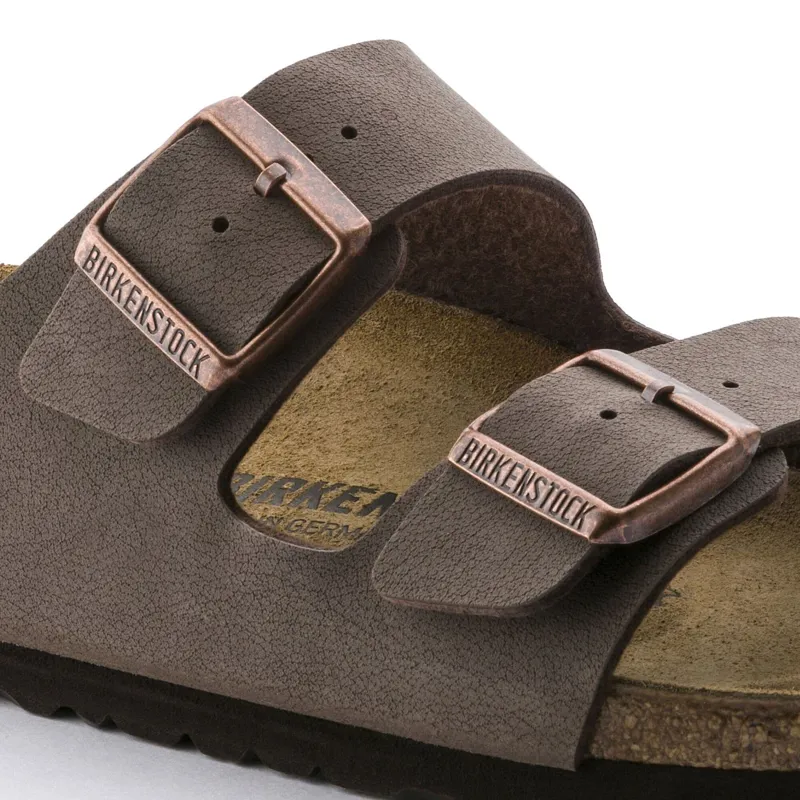 Birkenstock Arizona Birko-Flor Nubuck Regular Fit in Mocca-5