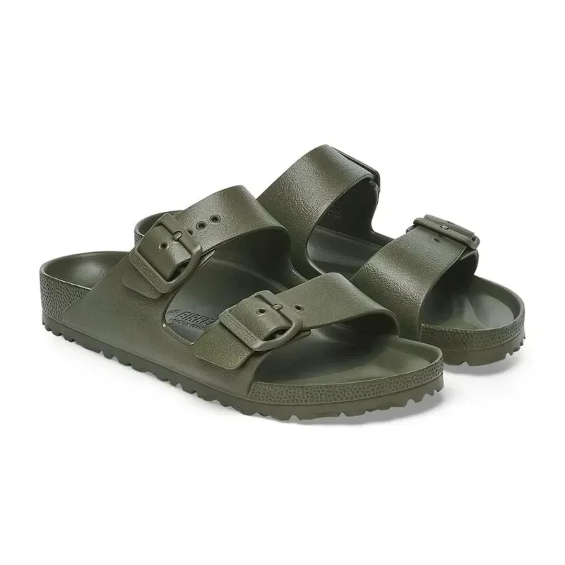 Birkenstock Arizona Essentials EVA Regular Fit Sandals in Khaki-4