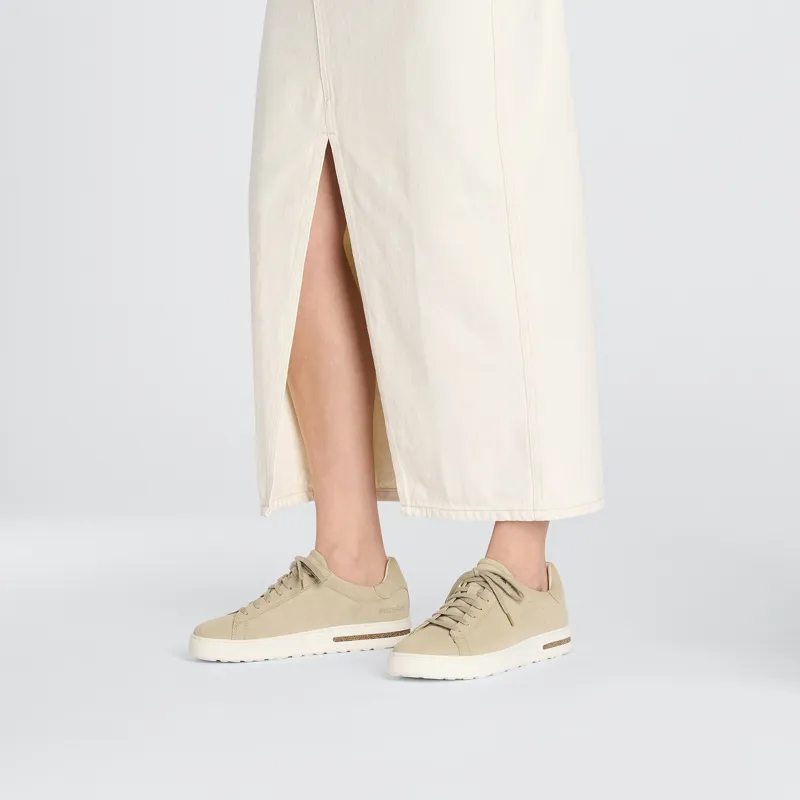 Birkenstock Bend Low Suede Leather Trainers in Sandcastle-7