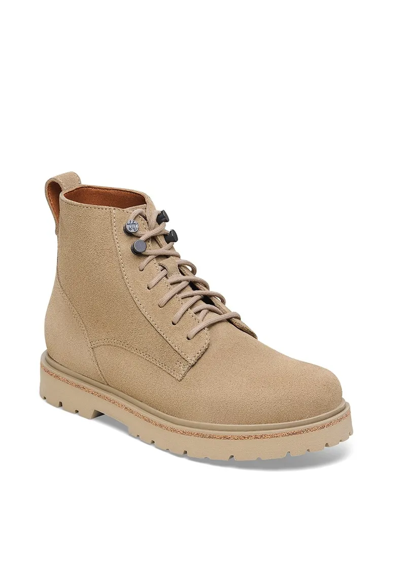 Birkenstock Highwood Lace Mid Women Suede Leather Taupe-1