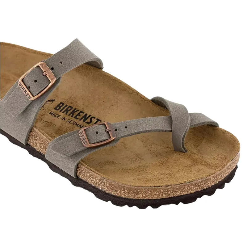 Birkenstock Ladies Mayari Birko Flor Sandals Stone-3