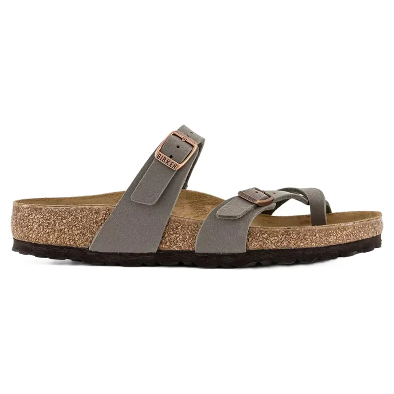 Birkenstock Ladies Mayari Birko Flor Sandals Stone-8